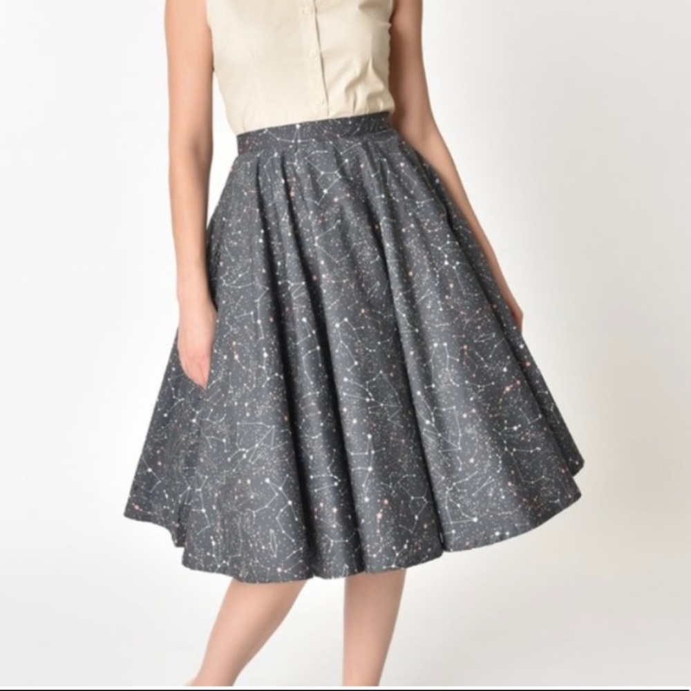 Unique Vintage Constellation Skirt